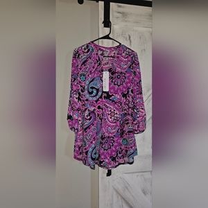 New with tags paisley blouse.